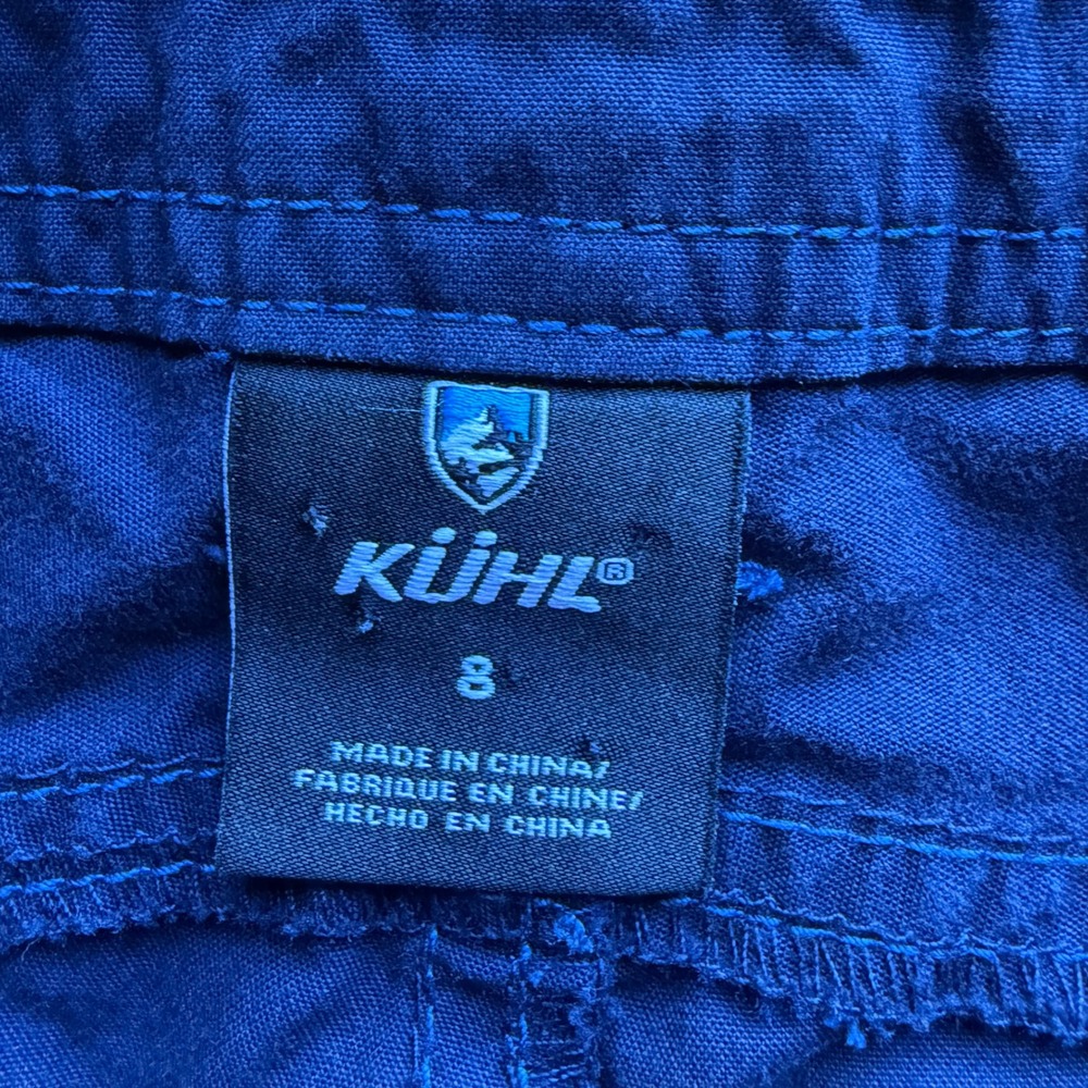 Kuhl‎ Free Range Hiking Capri Pants 8 Navy Blue Stretch Crop Outdoor Gorpcore - Picture 9 of 16